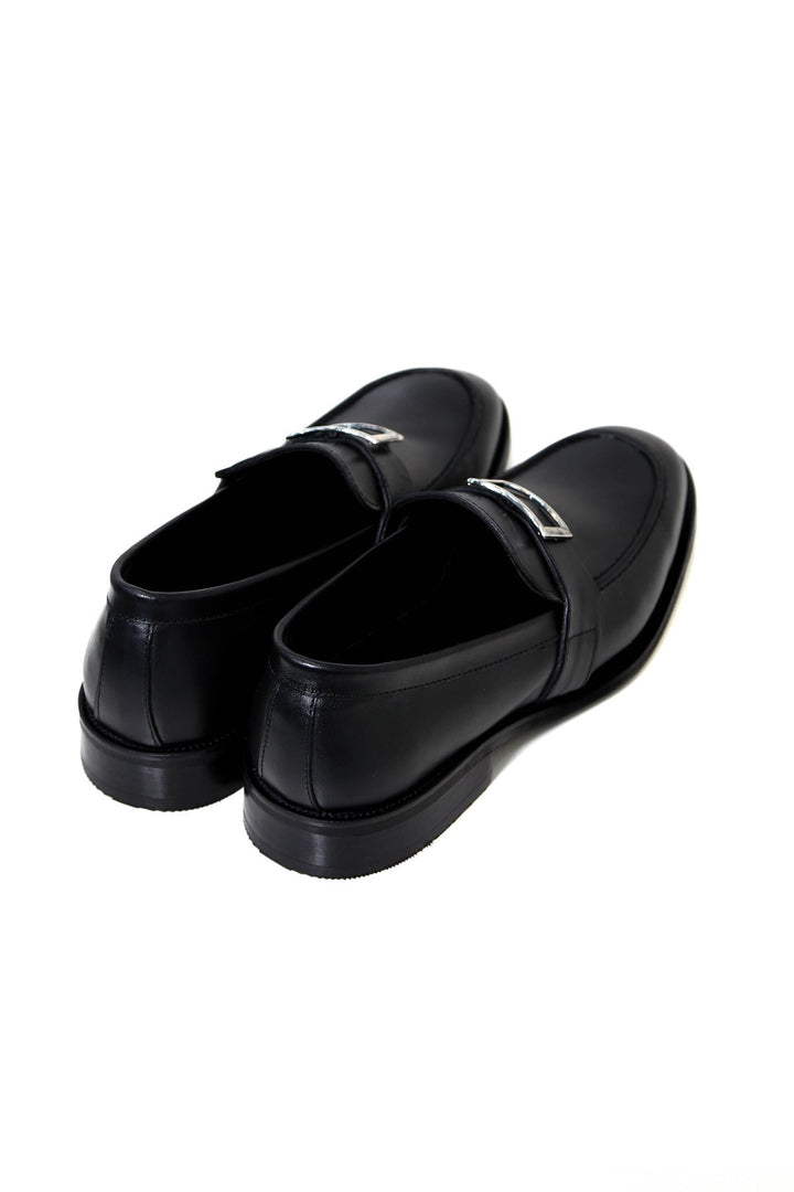 kemer tokalı loafer siyah ayakkabı