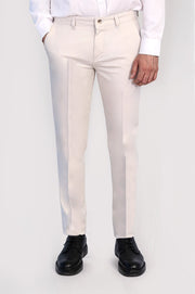 VELVARDE SLİM CHINO PANTOLON EKRU