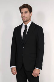 VELVARDE/POLY.MONO YAKA SLİM TAKIM ELBİSE SİYAH