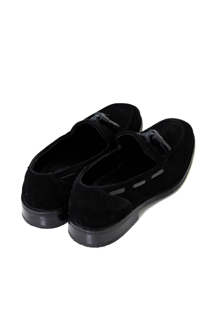 corcik model süet neolit taban siyah ayakkabı 