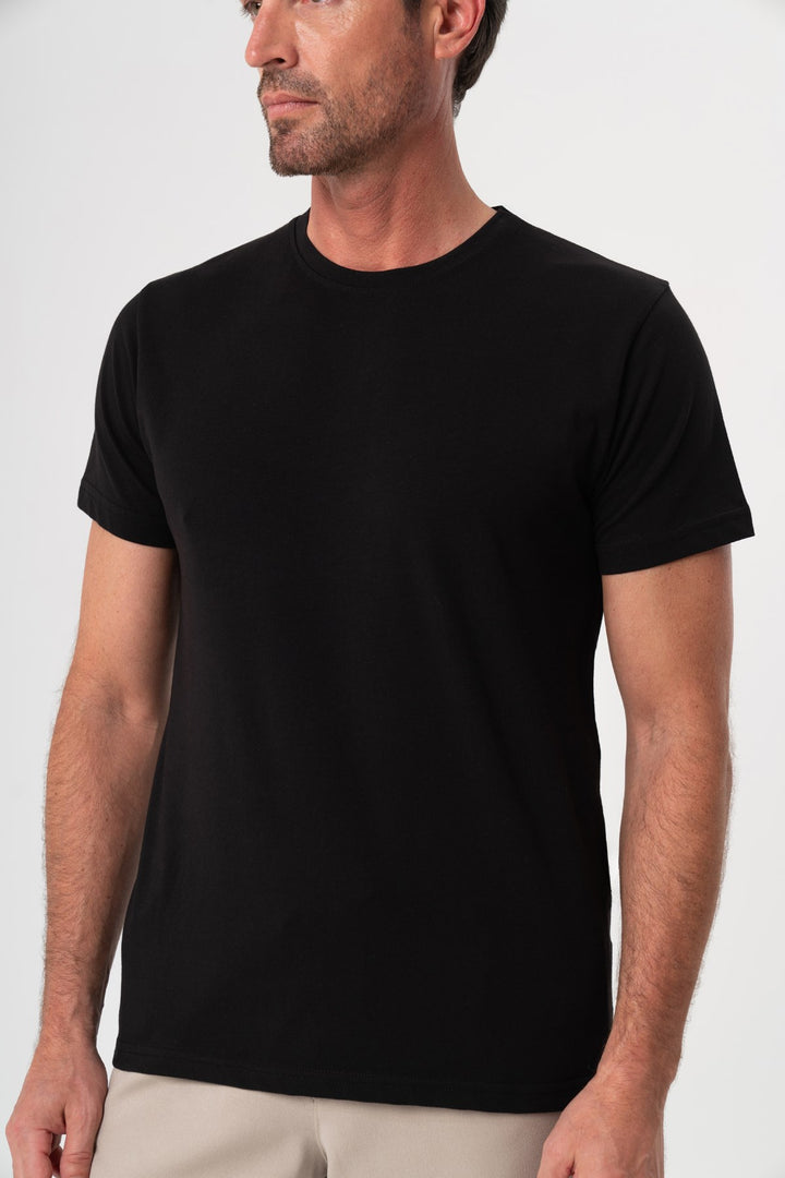SİYAH KISA KOL T-SHIRT